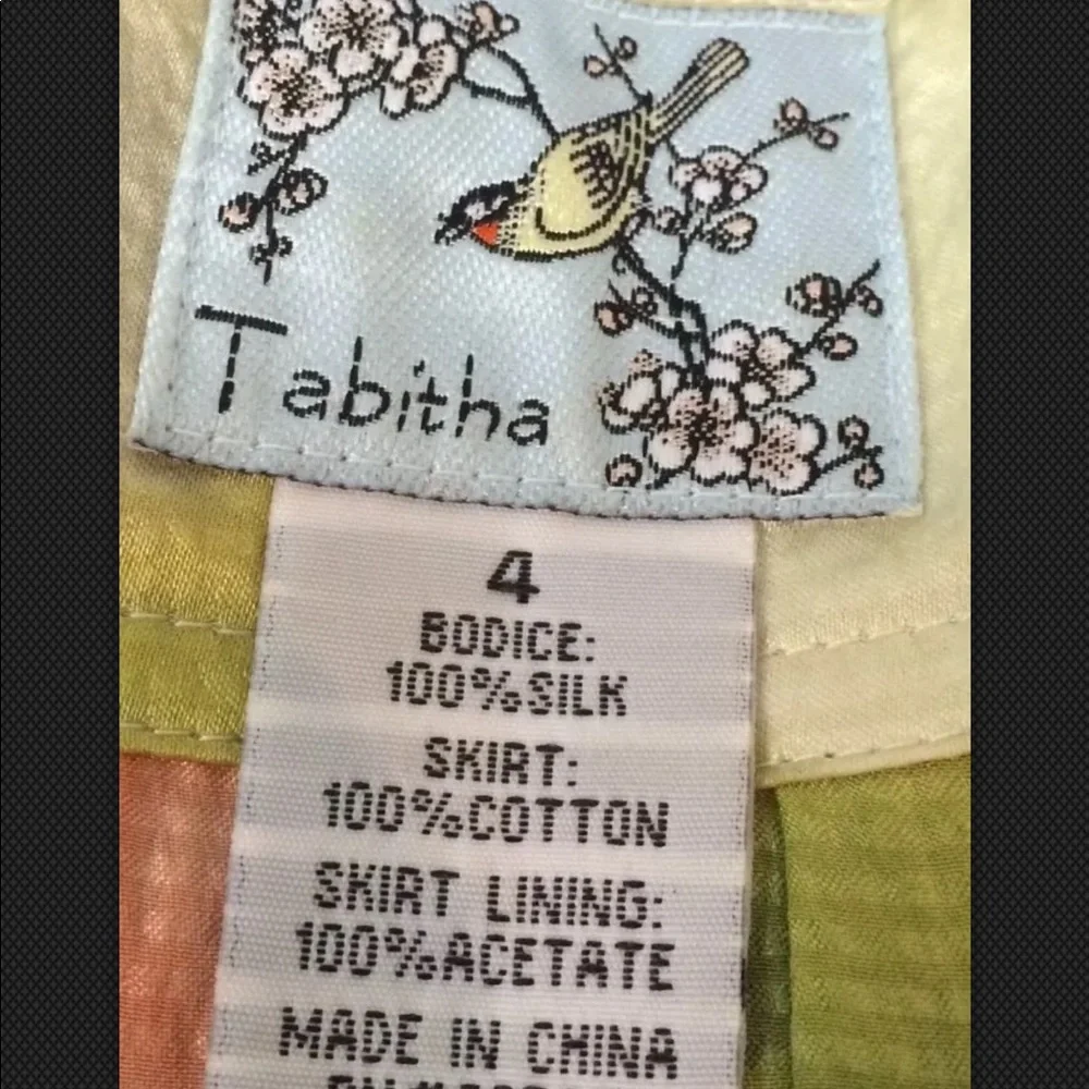 TABITHA Anthropologie Dress Zoya Lined Silk Blouse Mini Career Floral Watercolor